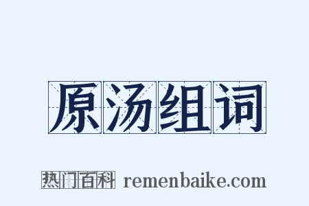 原汤组词是什么意思的图片